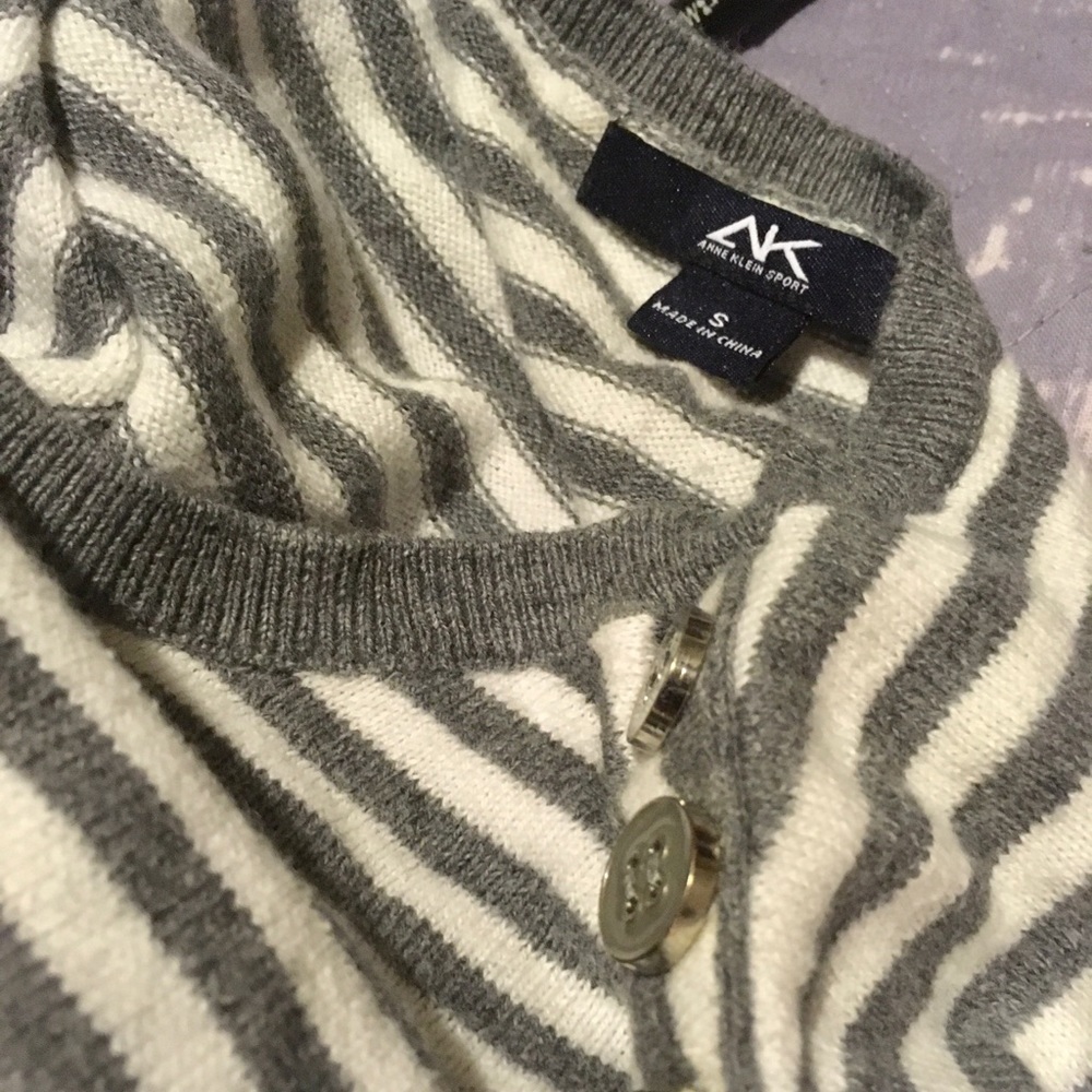 Grey striped long sleeve